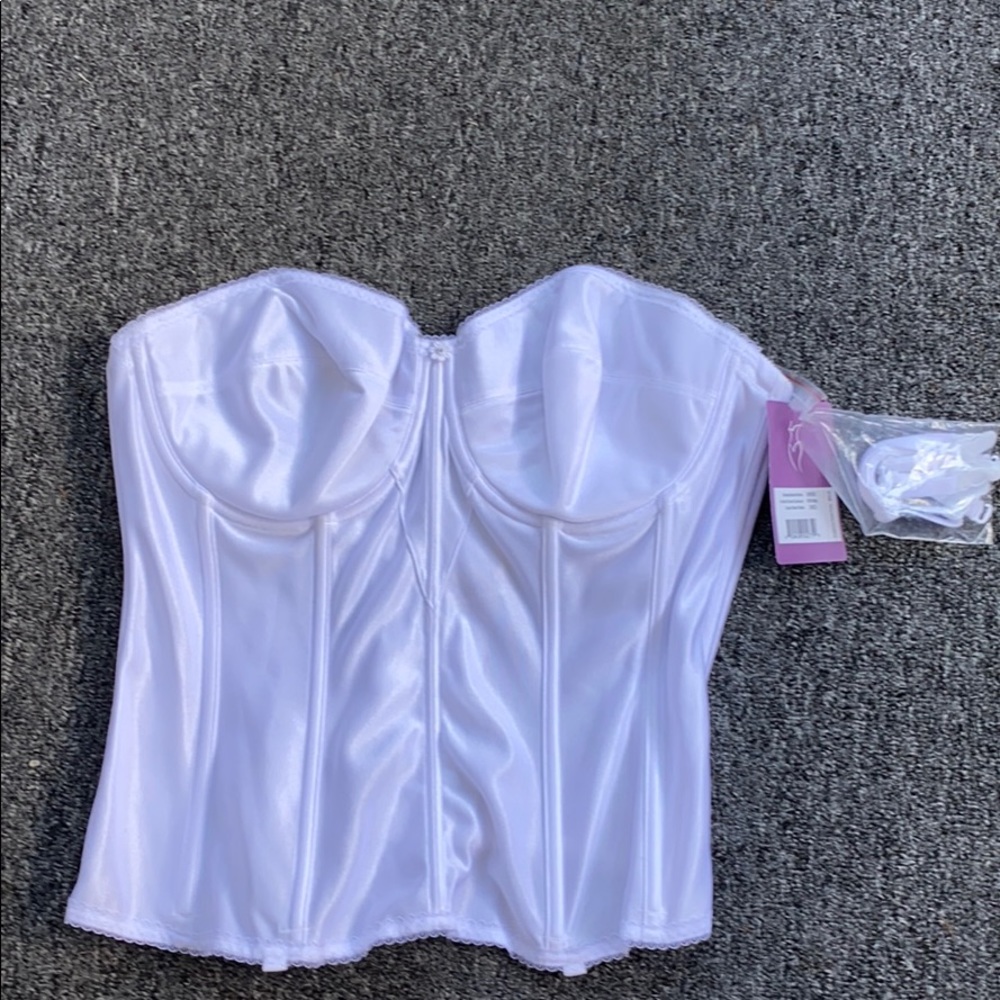 Dominique 38D white bra/corset